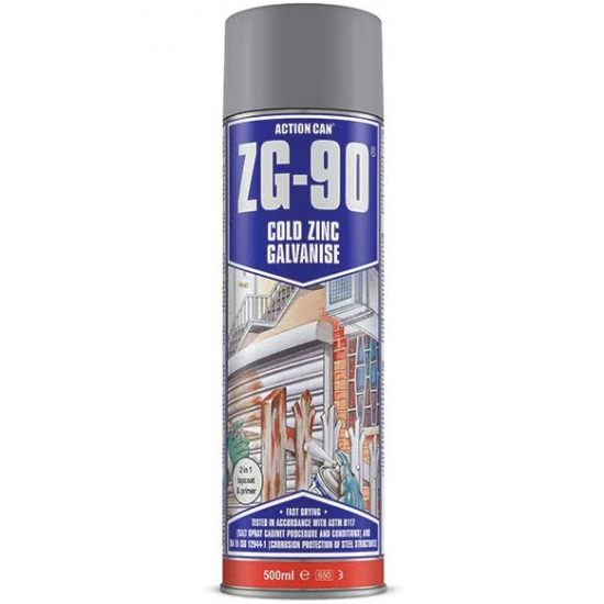 ZG-90 GALVANISING ZINC AEROSOL SPRAY PAINT (SILVER)