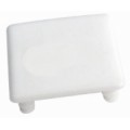 CHANNEL END CAP 41/41 WHITE