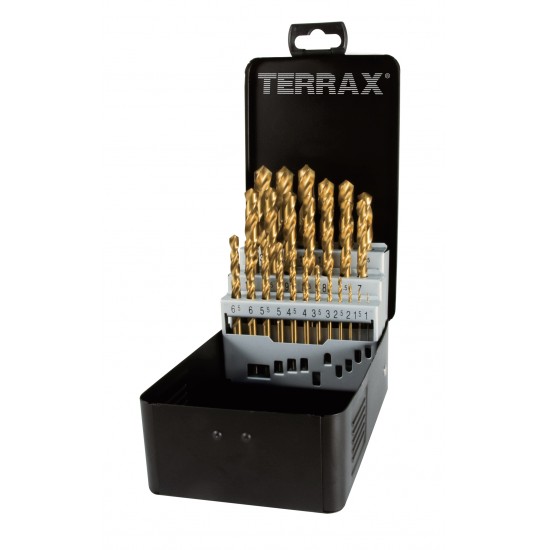 25PCE HSS JOBBER DRILL BIT SET TERRAX