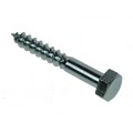 M10 x 25 HEX HD COACHSCREW ZN