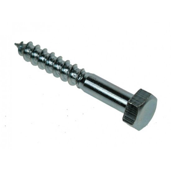 M8 x 25 HEX HD COACHSCREW ZN