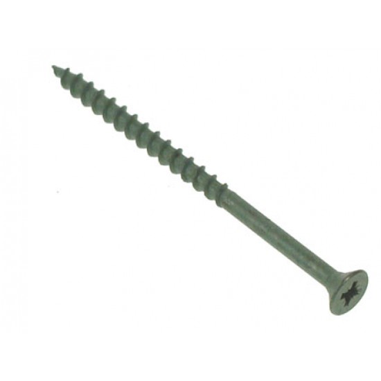 8 x 1 1/2" CR CSK GREEN DECKING SCREW