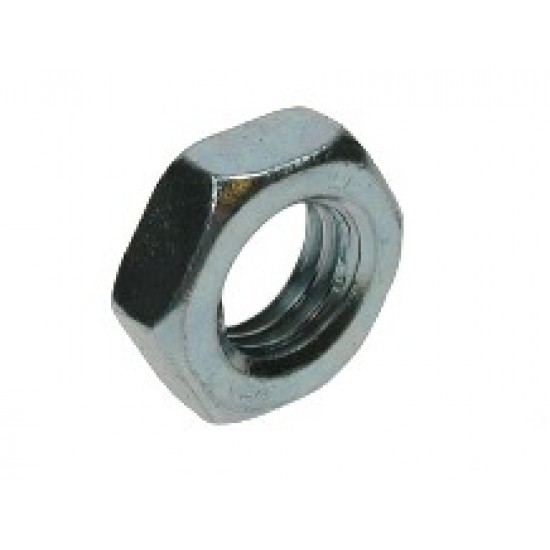 M10 HEX LOCK NUT (HALF) ZN