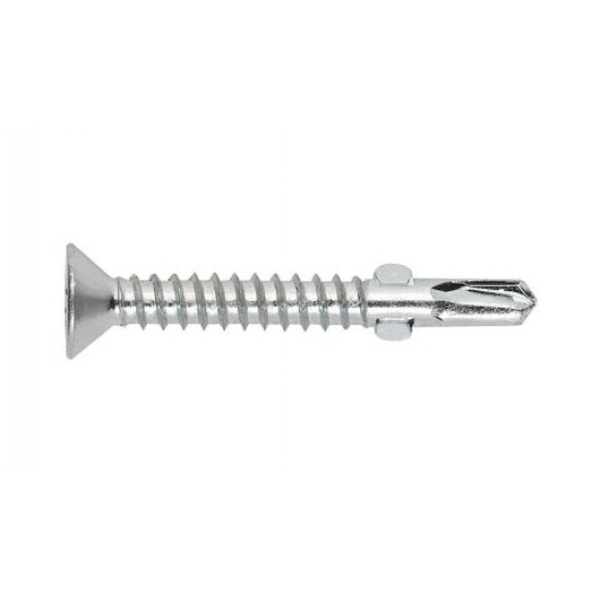 4.8 x 32 SELF DRILL SCREW CSK WING Tek ZN