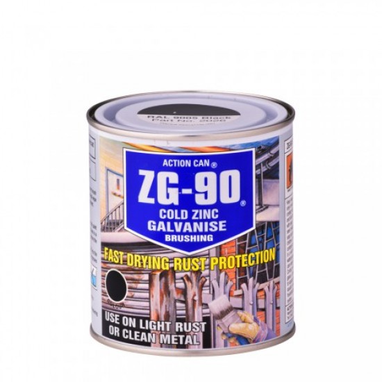 ZG-90 GALVANISED ANTI-RUST PAINT CAN (BLACK)