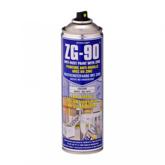 ZG-90 GALVANISED AEROSOL SPRAY PAINT (WHITE)