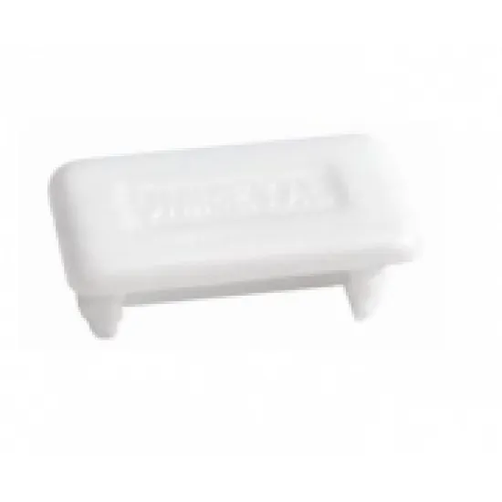CHANNEL END CAP 41/21 WHITE