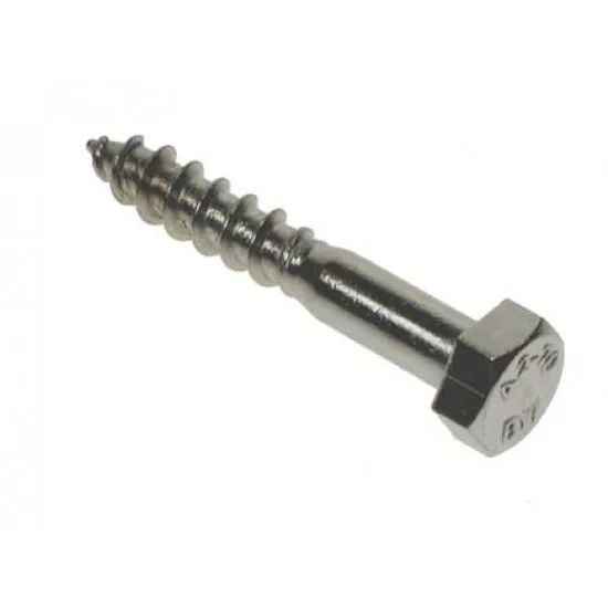 M12 x 100 HEX HD COACHSCREW A2
